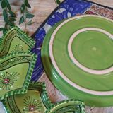 Ethnic style 6-compartment plate