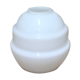 White glass suspension globe