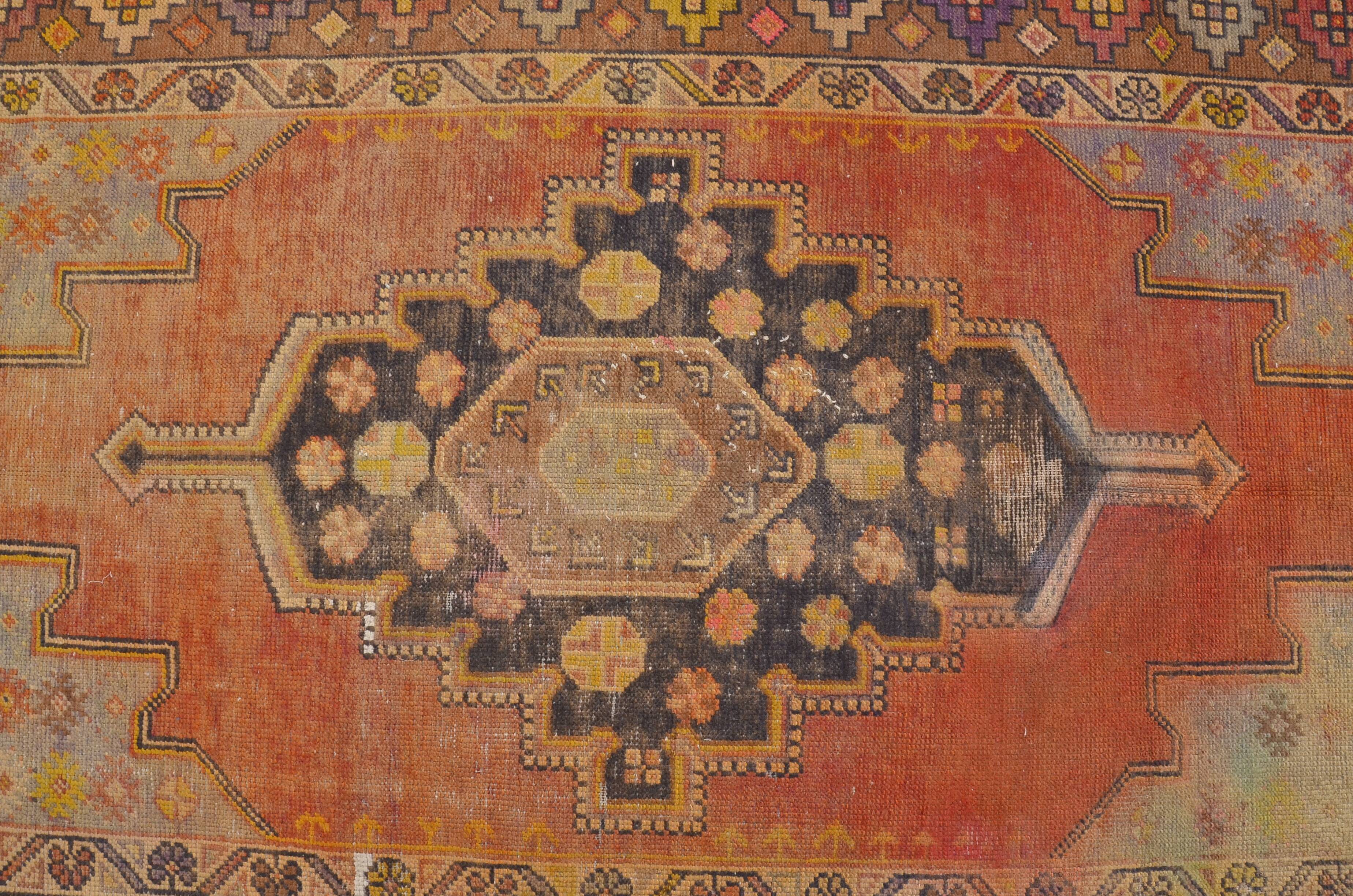 Oushak Vintage Handmade Wool Rug