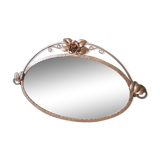 Art Deco mirror in bevelled wrought iron