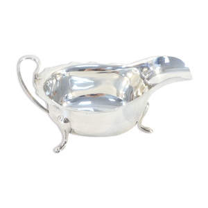 Sauciere en argent massif lion