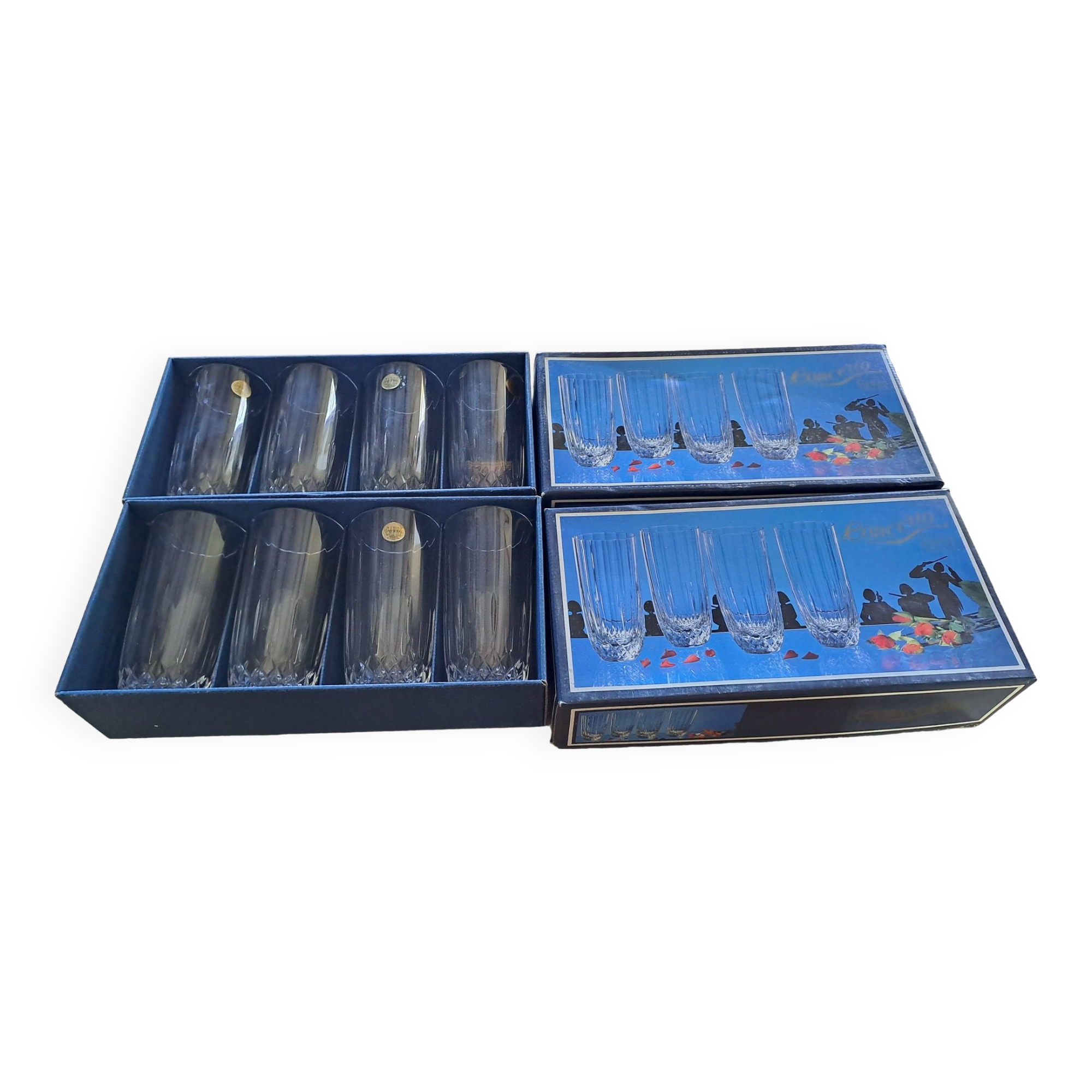 Crystal orangeade glass