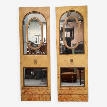 Pair of mirror panels