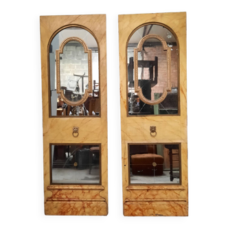 Pair of mirror panels