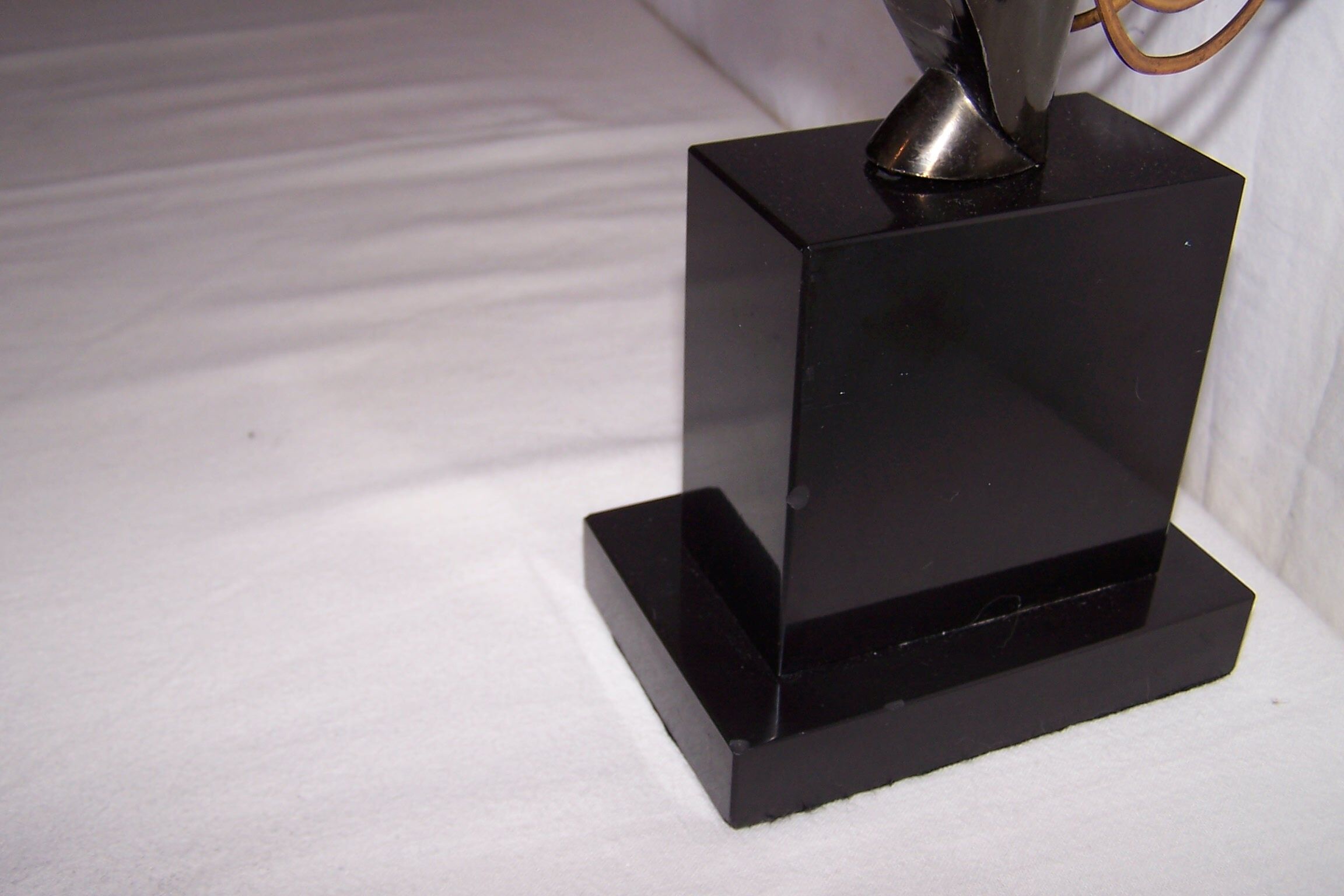 Lamp marble bust horse - early 1970s