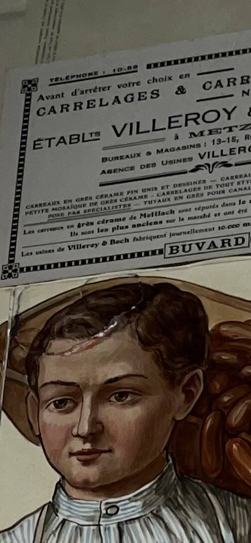 Villeroy and Boch vintage butcher tile fresco