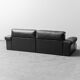 Divan modulaire en cuir noir cinova année '70