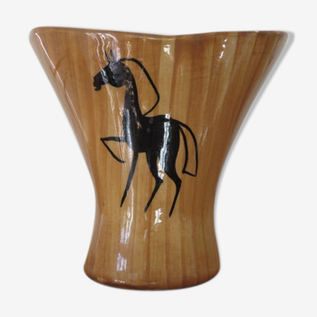 Vase Grandjean Jourdan Vallauris années 60