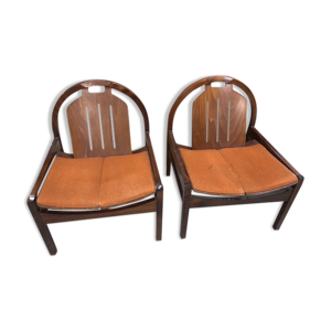 Paire de fauteuils baumann