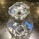 Carafe art deco en verre avec bouchon