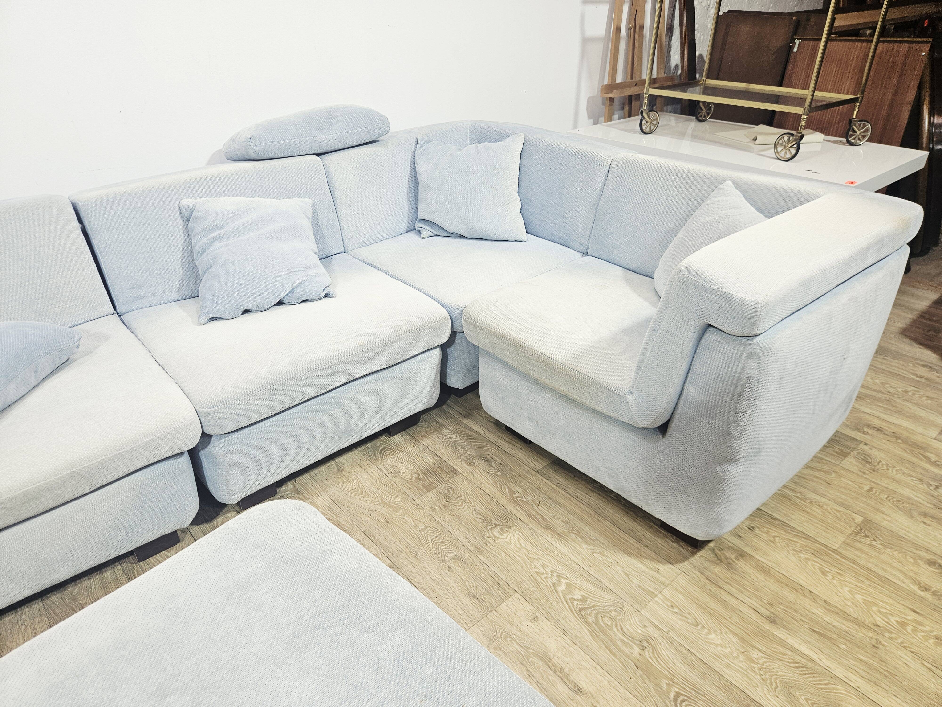 Rolf Benz modular corner sofa, 1970s.