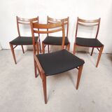 Set of 4 Scandinavian chairs, 1960