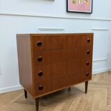 Vintage Scandinavian teak chest of drawers