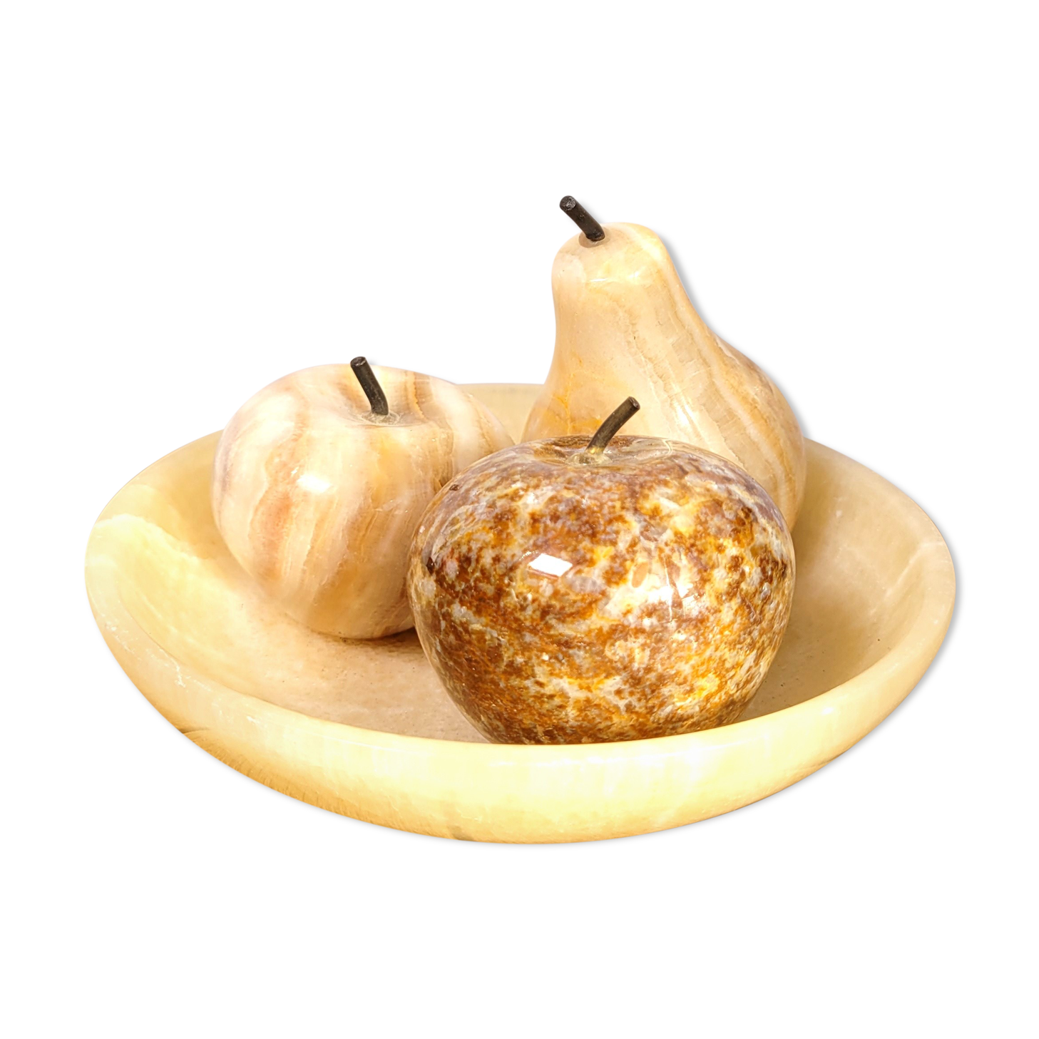 Marble onyx fruit cup