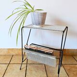 Side table with integrated magazine rack Tjerk Reijenga Pilastro 1950s