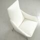 Vintage White Upholstered Armchair
