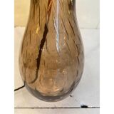 Pair of Contemporary Fumè Table Lamps Murano Glass