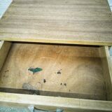 Vintage bedside table with compass legs