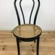 Black Thonet FMG bistro chair in curved wood and cannage