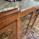 Showcase library in Neoclassical style, 1930, walnut burl and bronze.