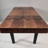 Art Deco dining table in walnut, 1960s