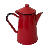 Vintage 1950 red enamelled sheet metal