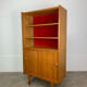 1950s vintage oak bookshelf.