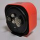 Vintage mechanical alarm clock Orange 70 . Wherle Fanta DUplex