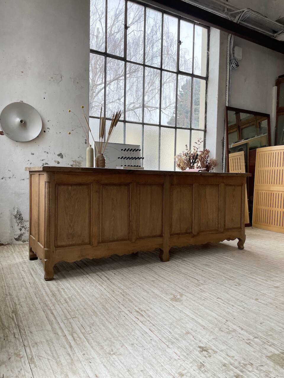 Comptoir en chêne XXL 260 cm