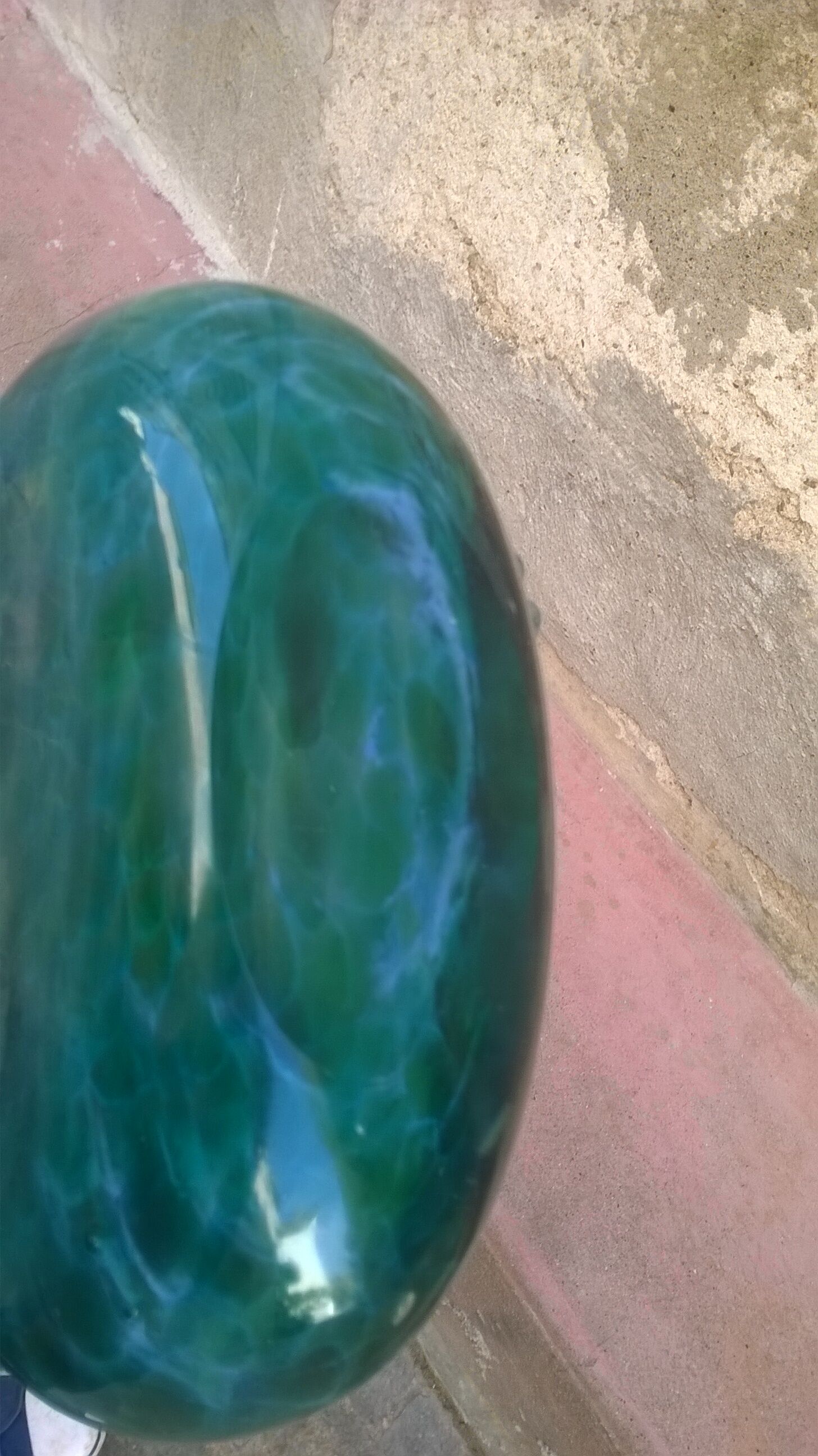 Vase has flower decoration