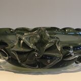 Coupe en verre fumé à décors de requins