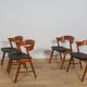Mid-Century Danish Teak Chairs from Korup Stolefabrik, Denmark, 1960.