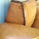 Moustache club sofa in leather, 40s