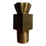 Post-modern bronze vase 80s