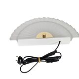 Happy Light - 'Waaier' - wandlamp - geperst glas - metaal - 90's