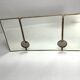 Large Mid-Century Modern Italian Brass Triple Mirror, 1950s