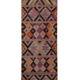 Vintage Turkish hallway rug 94x405 cm