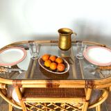 Rattan table and chairs set