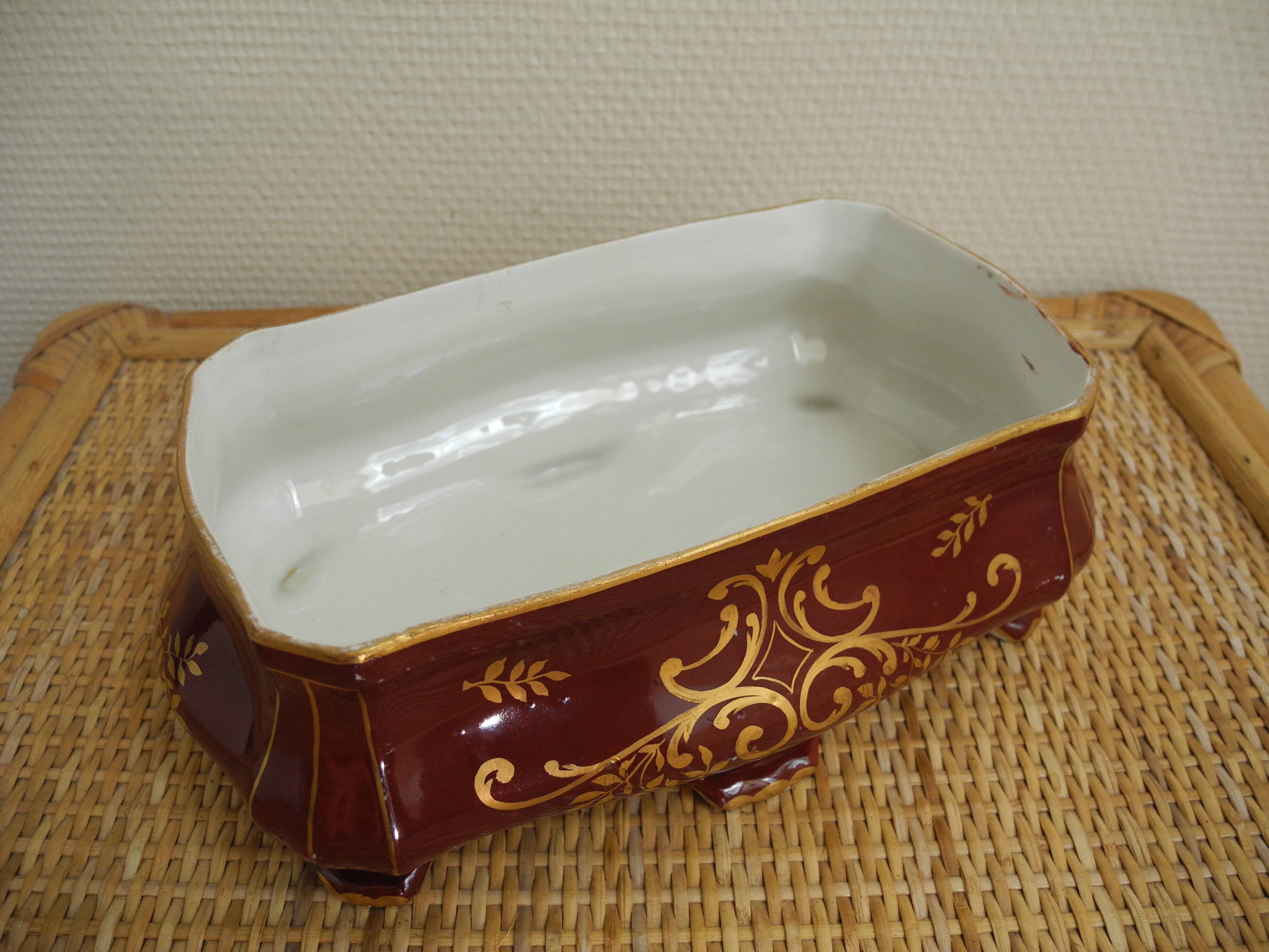 old french earthenware planter 40s