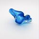 Flavio Poli Murano Crystal Sommerso Blue Turquoise Cup 17cm