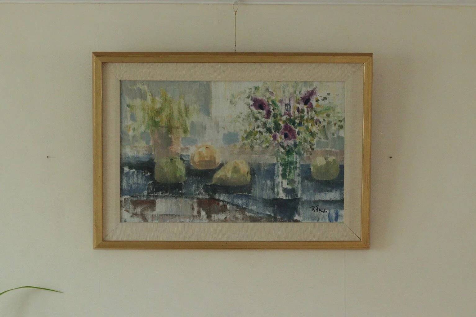 Nature morte aux fleurs violettes de Ragnar Falk