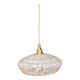 Vintage white Clichy glass lampshade pendant light
