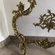 Paravent de cheminée vintage de style français en bronze ouvragé