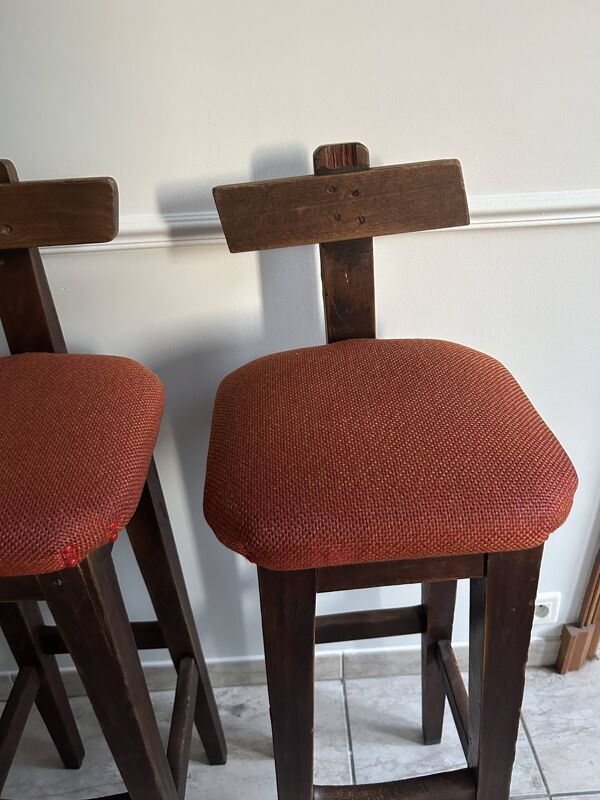Tabouret bar rustique