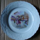 Old Plate St Amand Lebacqz & M. Bouchart " The months of the "year"