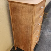 Vintage high chest of drawers with 6 drawers from the 1940s/50s.