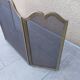 Fire shield brass chimney screen