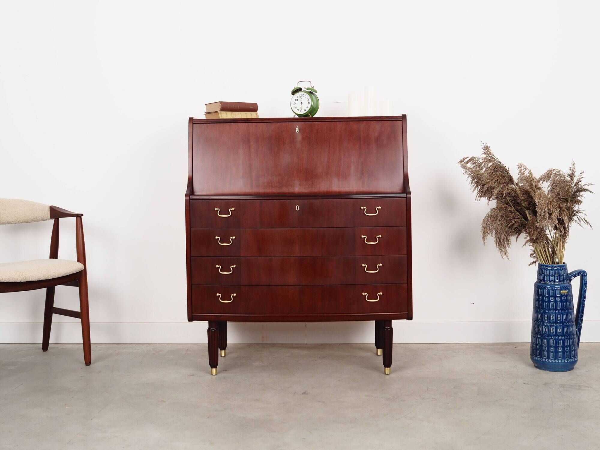 Mahogany secretary, Danish design, 1970s, manufacturer: PMJ Viby J