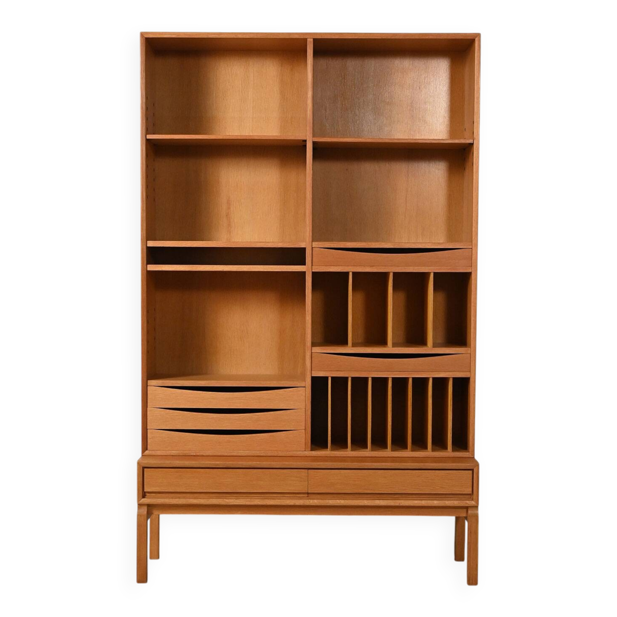Oak bookcase by Marian Grabinski