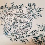 Flat old vintage dish